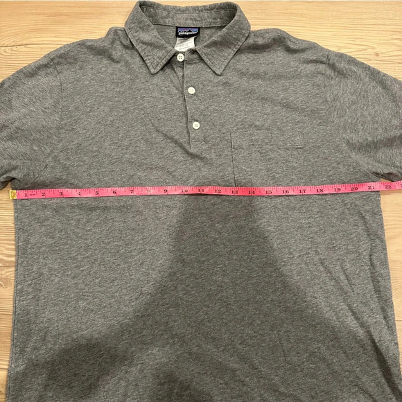 Patagonia Men's Squeaky Clean Polo grey size medium style 52776 cotton - Picture 6 of 7